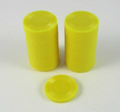 Yellow Mini Poker Chip 7/8in Tube of 50ea