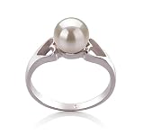 Jessica White 6-7mm AA Freshwater Sterling Silver Pearl Ring