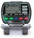 Deluxe Pedometer - 5 Functions, Colour:black