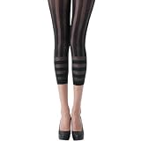 CECIL McBEE（セシルマクビー）レギンス・ストライプ8分丈　617-5055