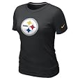 Pittsburgh Steelers Ladies Black Team Logo T-Shirt