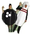 Adult Bowling PIN Costume - Shown on Left