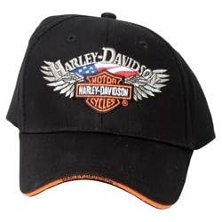 Harley-Davidson Eagle/Flag Baseball Cap - Black