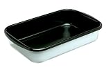 Review Chantal 60-33 WT / Chantal Enamel 9-by-13-by-3-Inch Lasagna Roasting Pan, White