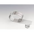 M&M Serviettenringe oval aus Edelstahl 12 St�ck