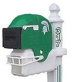 Michigan State Spartans Helmet Style Mailbox