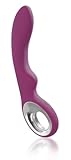 Deluxe G spot silicone vibrator S3 with clitoral stimulation, battery technology
