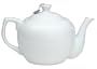 BIA Cordon Bleu President's Tea Pot with Attached Infuser, White