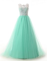 Lace Tulle   Ball Gown Bridesmaid Dress/Prom Dress/Party Dress 