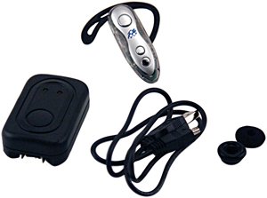 BLUETOOTH HEADSET FLASHING SILVER