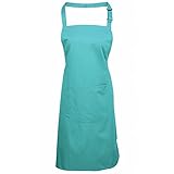 (プレミエ) Premier デラックス ネックアジャスターつき エプロン 作業服 ワークウェア (ワンサイズ) (エメラルド)