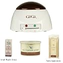 Gigi Honee Combo #1 Economy Warmer With All Purpose Honee - Small Strips & Wood Applicators