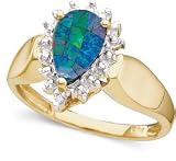 Opal and Diamond Ring