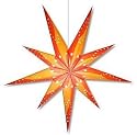 Surya 9 Point Paper Cutout Star Lighted Lantern