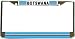 Botswana Flag Chrome License Plate Frame Holder