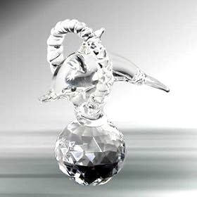 CRYSTAL DOLPHIN IN HOOP ORNAMENT