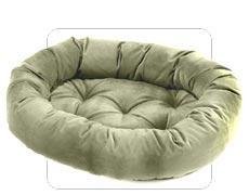Microvelevt Designer Fabric Sage Donut Small Dog Bed