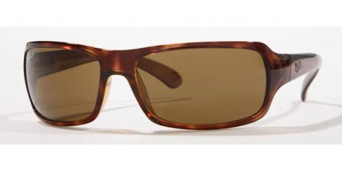 Ray Ban RB 4075 HIGHSTREET Sunglasses – Select Color (Havana Frame/Polarized Lite Crystal Brown Lens)