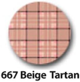 Gercutter´s Store: 2 Feet (24") Price for linear foot - French Thermo Vinyl "FASHION FRENCH" Heat Transfer Vinyl - Color: BEIGE TARTAN (on Cotton or Polyester Mesh and Poly-blend Fabrics) ***Free Shipping***