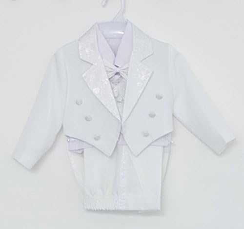 Baby Leonardo Little Boys' Little Tuxedo Tail Suit White 8