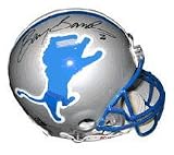 Barry Sanders Autographed Detroit Lions Official Riddell Pro Line Authentic Full Size Football Helmet