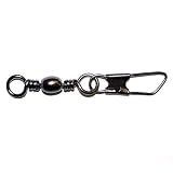 Barrel Swivels w/Safety Blk Size10 7pcs - Eagle Claw Tackle 01042-010, Fishing Terminal Tackle