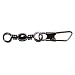 Barrel Swivels w/Safety Blk Size14 7pcs - Eagle Claw Tackle 01042-014, Fishing Terminal Tackle