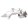 Claws Spikes Pewter Finger Armor Ring Spike
