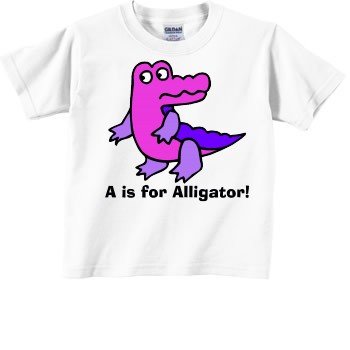 A is for Alligator Alphabet T-Shirt Toddler T-Shirt