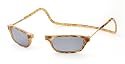 CliC Adjustable Front Connect Ready Sunglass Reader, 1.75 Strength, Light Tortoise