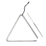 DD 7" Music Percussion Triangle, Striker, Holder, & Case