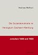 Die Sozialdemokratie im Herzogtum Sachsen-Altenburg zwischen 1848 und 1920