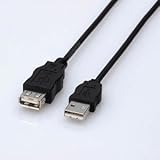 �G���R�� EU RoHS�w�ߏ���USB�����P�[�u�� 1.0m(�u���b�N) USB-ECOEA10