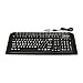 Related Keys-U-See Lg Print Kybd, Black KB w/White, USB Image