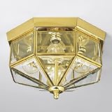 Progress Ceiling Mounted Ceiling Beveled Glass Polished Brass