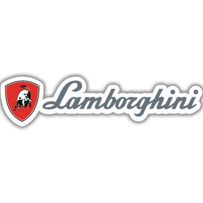 Lamborghini car bumper sticker decal 8