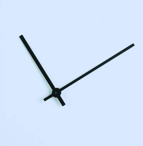 Uhrzeiger Alu schwarz matt 53 / 39mm