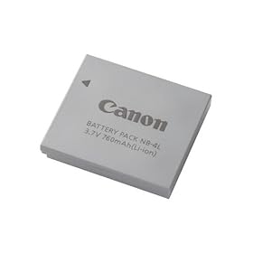 Canon NB-4L - Batterie Lithium-Ion pour IXUS 130/120 IS/110 IS/100 IS/80 IS/75/70