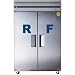Two Door, 1/2 Door Refrigerator, 1/2 Door Freezer Dual Temperature Unit