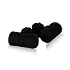 Classic Black Silk Knot Log Cufflinks With Velour Pouch