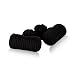 Classic Black Silk Knot Log Cufflinks With Velour Pouch