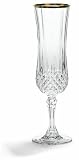 Cristal D'Arques Longchamp Gold Flute,  Set of 4