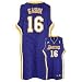 adidas Los Angeles Lakers #16 Pau Gasol Purple Road Swingman Basketball Jersey (Medium)