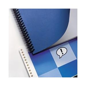 Binding Machine Grain Textured Covers, Sky Blue, 100 Sets/Box