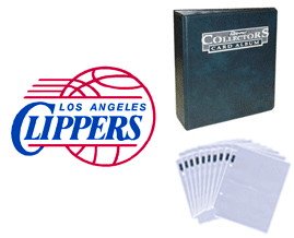 Los Angeles Clippers Basketball Cards w/ Collector's Mini Binder & Pages