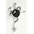 Sterling Silver Marcasite Black Onyx FROG Pin Brooch