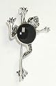 Sterling Silver Marcasite Black Onyx FROG Pin Brooch