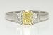Natural Fancy Intense Yellow Diamond Ring