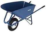 Jackson M6SNT 6 Cubic Foot Narrow Steel Tray Contractor Wheelbarrow With Front Braces & Steel Handles