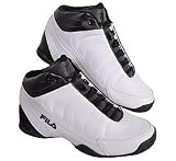 Fila Men's DLS Game Basketball Mid Shoes White/Black or Black/Black US Sizes 7-15
